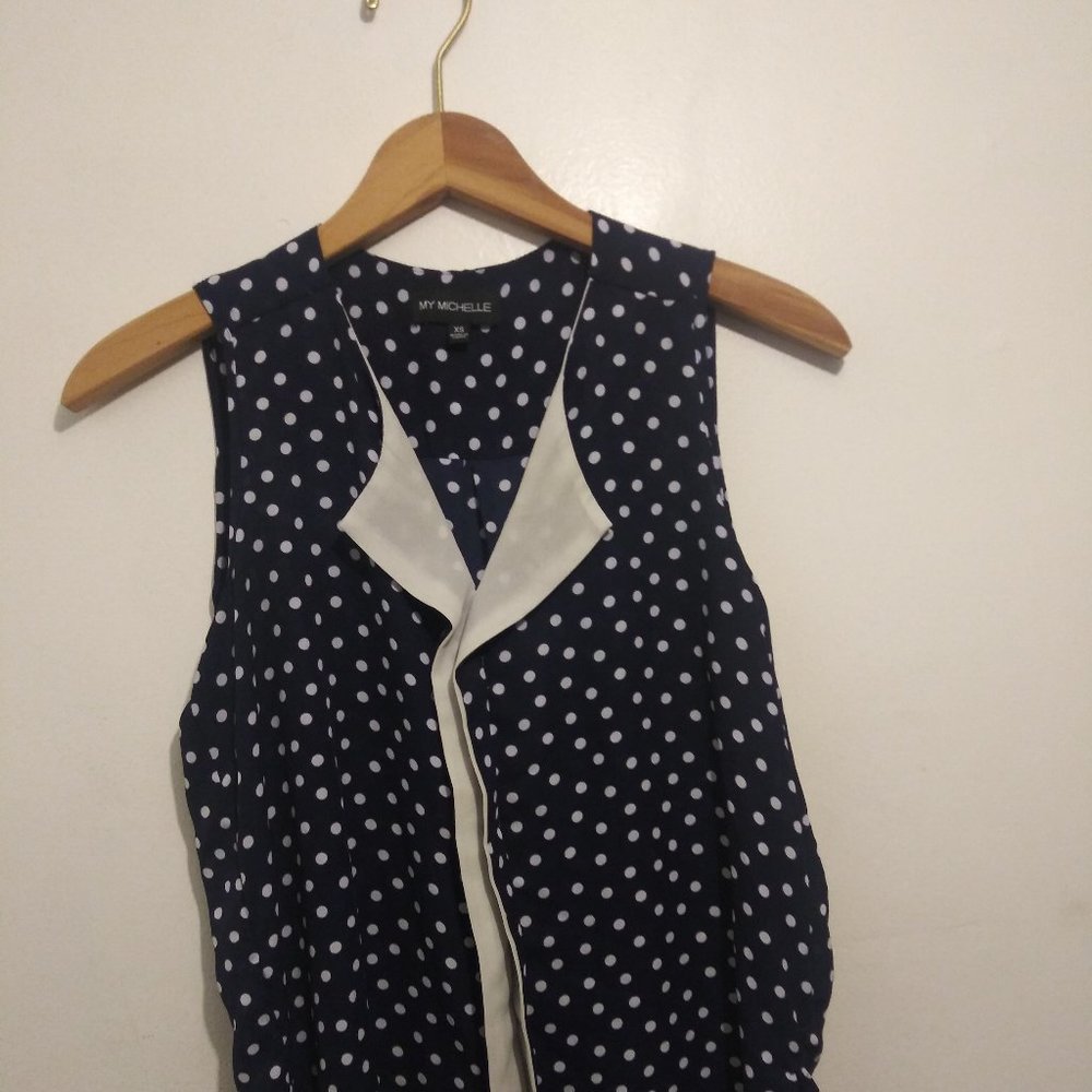 My Michelle-Navy Blue Tank Top